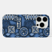 Wave Warrior Hawaiian Tapa Hoesje-Mate iPhone Case (Achterkant (horizontaal))