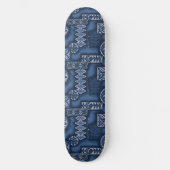 Wave Warrior Hawaiian Tapa Skateboard (Voorkant)