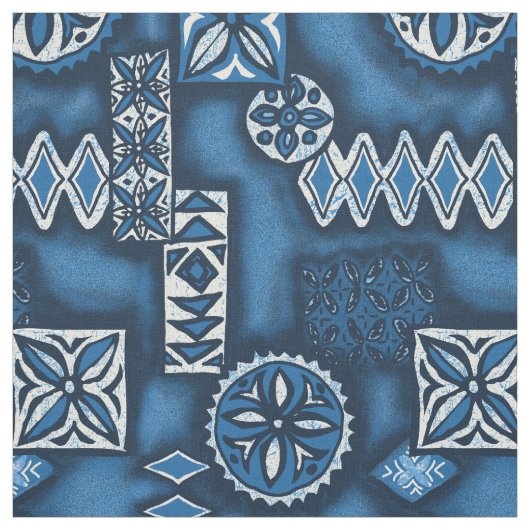 Wave Warrior Hawaiian Tapa Stof (Swatch)