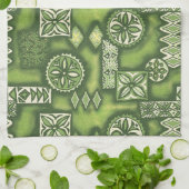 Wave Warrior Hawaiian Tapa Theedoek (Gevouwen)