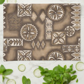 Wave Warrior Hawaiian Tapa Theedoek (Gevouwen)