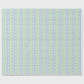 Wave Weave in Slate and Green Cadeaupapier (Vlak)