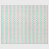Wave Weave in Teal and Flamingo Cadeaupapier (Vlak)