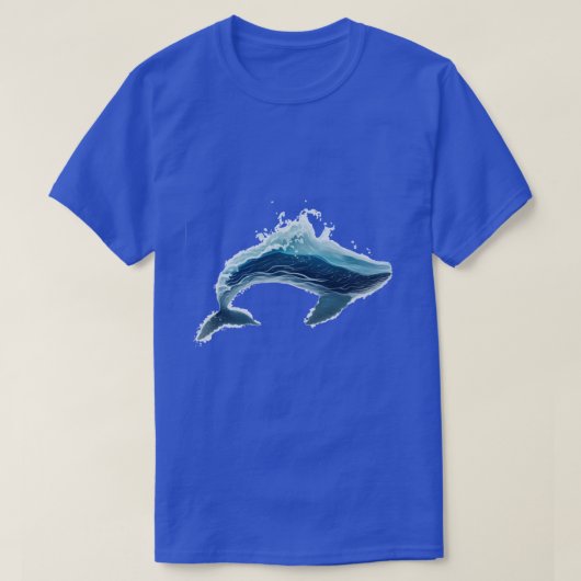 Wave Whale T-shirt (Design voorkant)