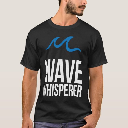 Wave Whisperer Wind Surfer Surfing Sailing Sailor  T-shirt (Voorkant)
