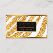 Wave Zee Gold Glitter Boho Popular Collectie Visitekaartje (Voorkant)