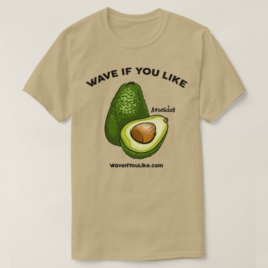 WaveIfYoulike Avocado Classic TShirt (Design voorkant)