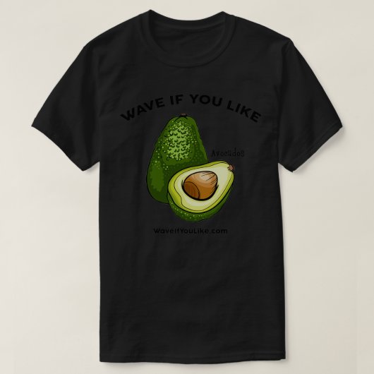 WaveIfYoulike Avocado T-shirt (Design voorkant)