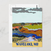 WAVELAND MS, Briefkaart  stijl (Voorkant / Achterkant)