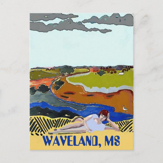 WAVELAND MS, Briefkaart  stijl (Voorkant)