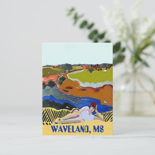 WAVELAND MS, Briefkaart  stijl (Staand voorkant)