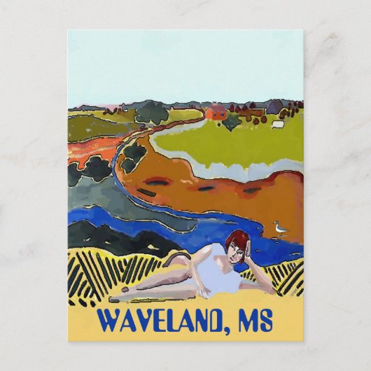WAVELAND MS, Briefkaart  stijl (Voorkant)