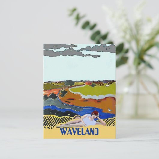 WAVELAND MS, Briefkaart  stijl (Staand voorkant)