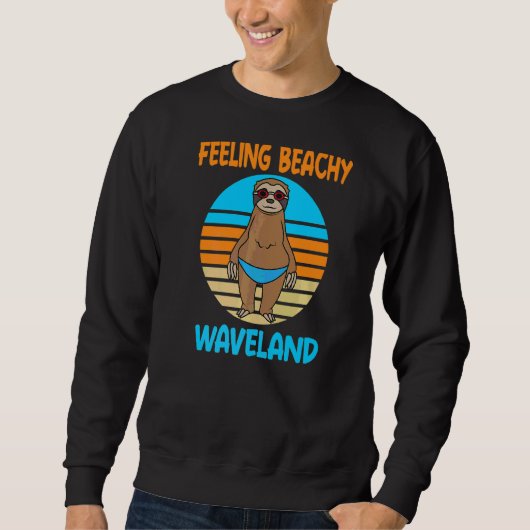Waveland Vacation Fun Sloth Trui (Voorkant)