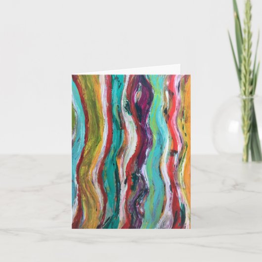 Wavelength Blank Notecard Kaart (Voorkant)