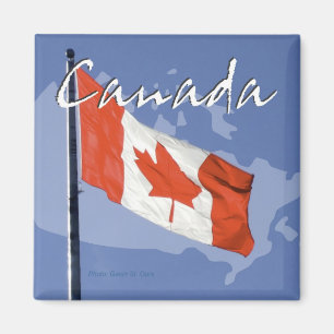 Waver Canada Flag Travel Souvenir Fridge Magnet