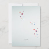 Waver Flag Independence Day Uitnodiging (Achterkant)