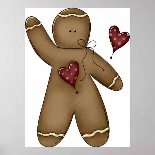 Waver Gingerbrood Man Poster (Voorkant)