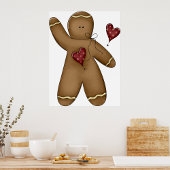 Waver Gingerbrood Man Poster