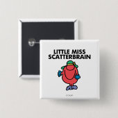 Waver Miss Scatterbrain Vierkante Button 5,1 Cm (Voorkant /achterkant)