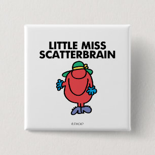 Waver Miss Scatterbrain Vierkante Button 5,1 Cm