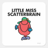 Waver Miss Scatterbrain Vierkante Sticker (Voorkant)