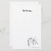 Waver Rat-laptop Briefpapier (Voorkant / Achterkant)