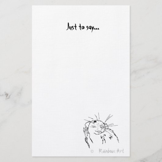 Waver Rat-laptop Briefpapier (Voorkant)