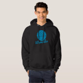 Waverider Synthesizer Synthwave-vorm 80s Hoodie (Voorkant volledig)