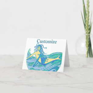 Waveriding Mermaid Thunder_Cove Bedankkaart