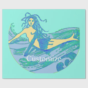  Waveriding Mermaid Thunder_Cove Cadeaupapier