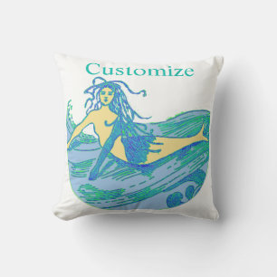 Waveriding Mermaid Thunder_Cove Kussen