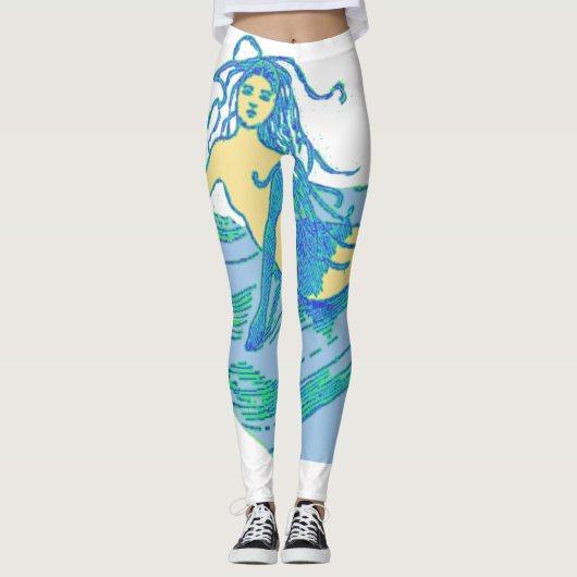 Waveriding Mermaid Thunder_Cove Leggings (Voorkant)