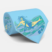  Waveriding Mermaid Thunder_Cove Stropdas (Opgerold)