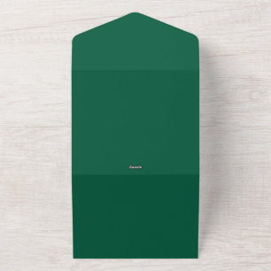 Waverly Love Smaragdgroene Trouwjurk Sticker All In One Uitnodiging