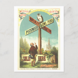 Waverly Pickwick & Uilenhokken advertentie Briefkaart