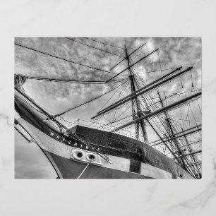 Wavertree Sailing Ship Folie Feestdagen Briefkaart