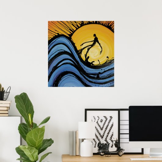 WaveRunner (Afdruk) van Nathan Jalani Taylor Poster (Thuiskantoor)