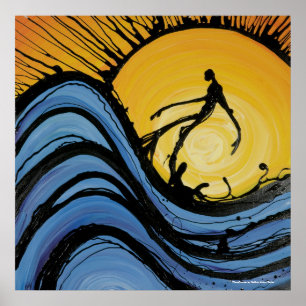 WaveRunner (Afdruk) van Nathan Jalani Taylor Poster