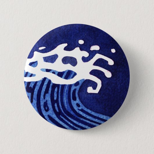 WAVES #1 RONDE BUTTON 5,7 CM (Voorkant)
