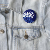 WAVES #1 RONDE BUTTON 5,7 CM (In situ)
