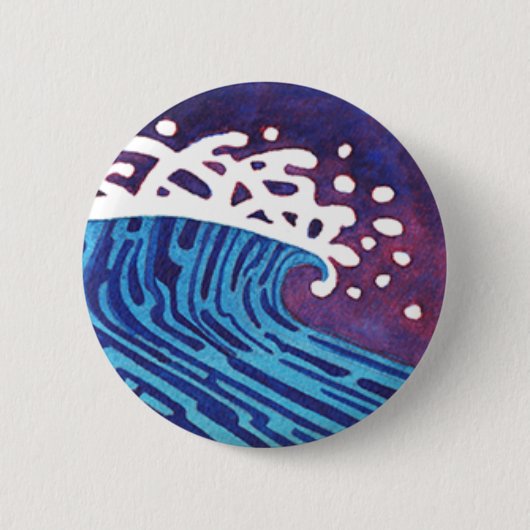 WAVES #3 RONDE BUTTON 5,7 CM (Voorkant)