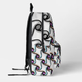 Waves 3D-patroon Bedrukte Rugzak (Links)