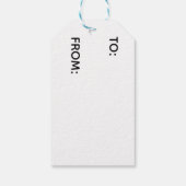 Waves Against Time beroemd gemaakt door Great Ocea Cadeaulabel (Achterkant)