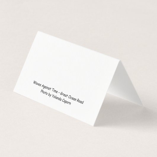 Waves Against Time beroemd gemaakt door Great Ocea Kaart (Achterkant)