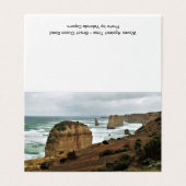 Waves Against Time beroemd gemaakt door Great Ocea Kaart (Buitenkant ongevouwen)