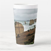 Waves Against Time beroemd gemaakt door Great Ocea Latte Mok (Voorkant)