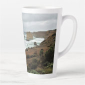 Waves Against Time beroemd gemaakt door Great Ocea Latte Mok (Rechts)