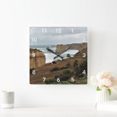 Waves Against Time beroemd gemaakt door Great Ocea Vierkante Klok (Huis)