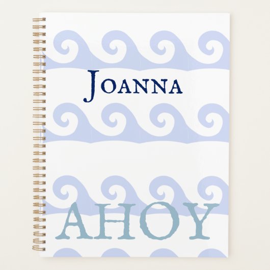 Waves Ahoy Custom Planner (Voorkant)